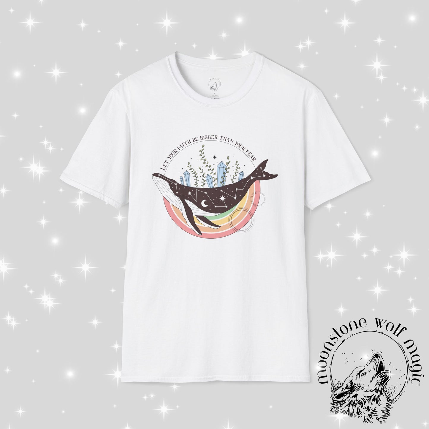 Inspirational Whale Graphic T-Shirt - Unisex Softstyle Tee