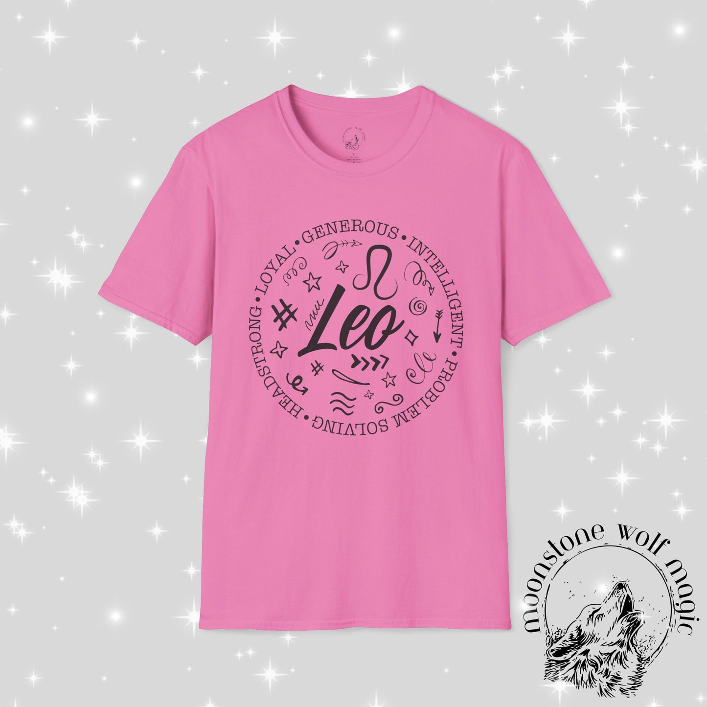 Leo Zodiac Unisex T-Shirt - Softstyle Astrology Tee