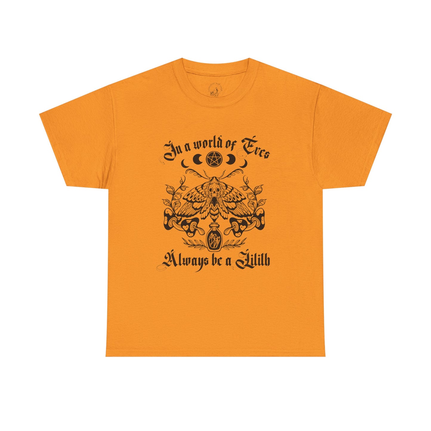 Be a Lilith Vintage-Inspired Unisex Heavy Cotton Tee, Boho Style Tee, Casual Wear, Gift for Him and Her, Ideal for Festivals and Gatherings