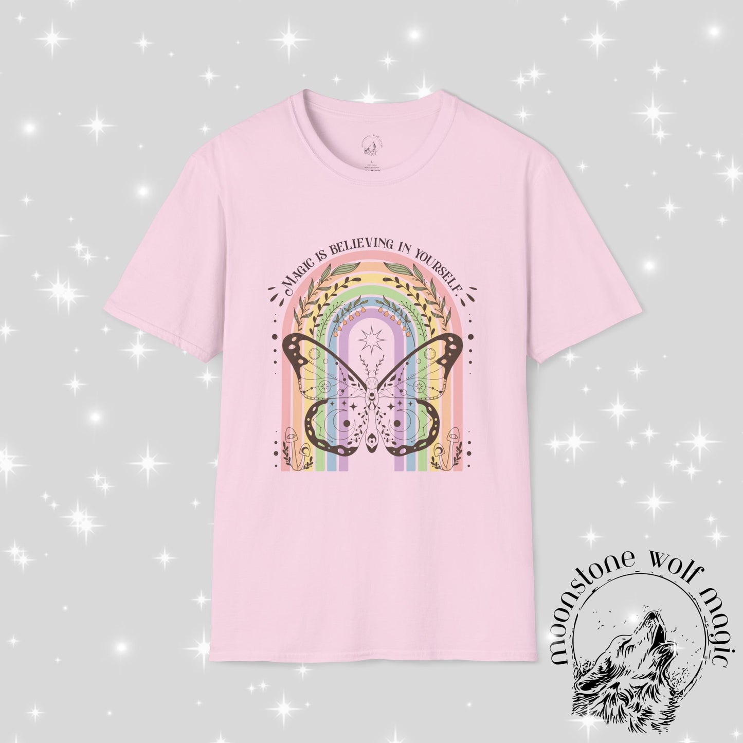 Inspirational Butterfly T-Shirt - 'Believe in Yourself' Design