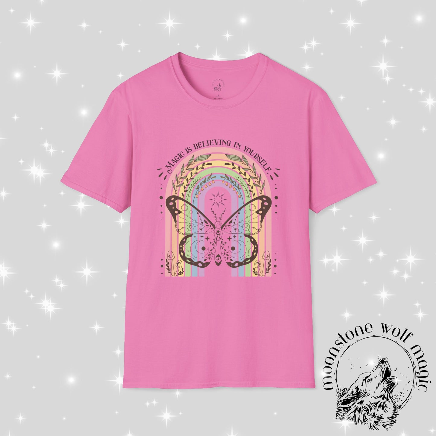 Inspirational Butterfly T-Shirt - 'Believe in Yourself' Design