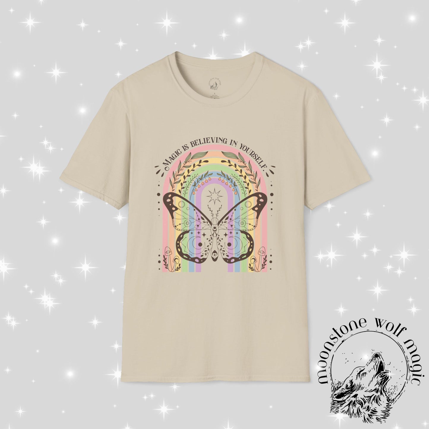 Inspirational Butterfly T-Shirt - 'Believe in Yourself' Design