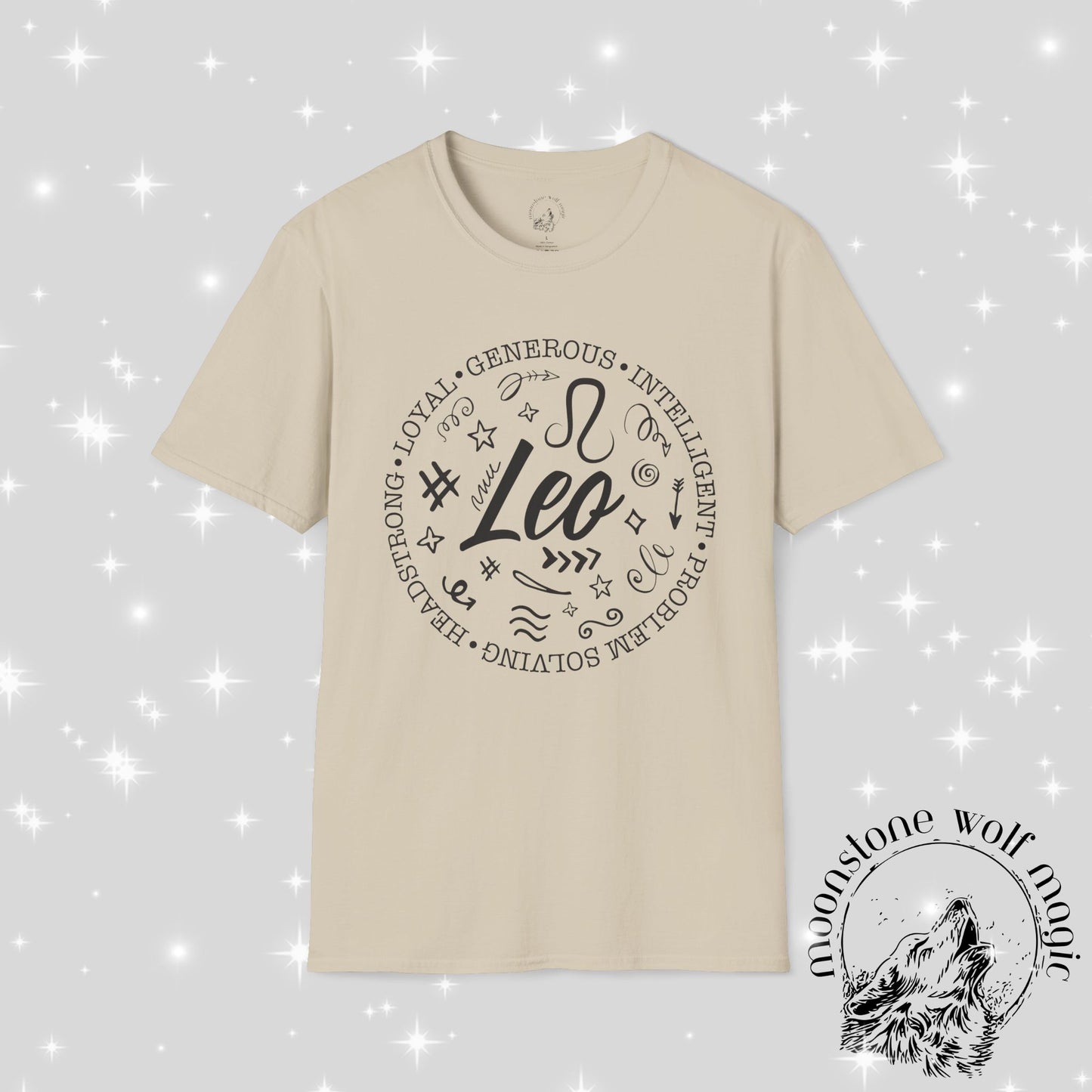 Leo Zodiac Unisex T-Shirt - Softstyle Astrology Tee