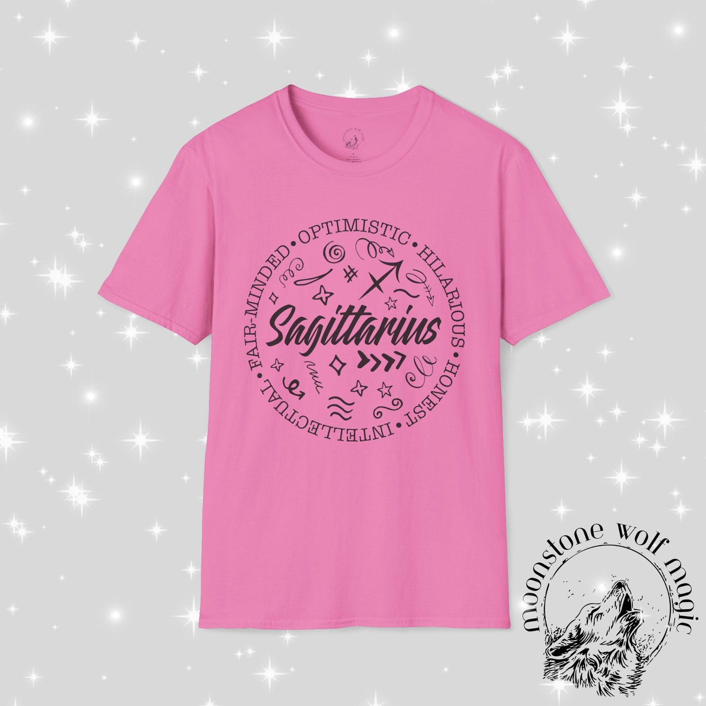 Sagittarius Unisex Softstyle T-Shirt - Optimistic & Hilarious Astrology Tee