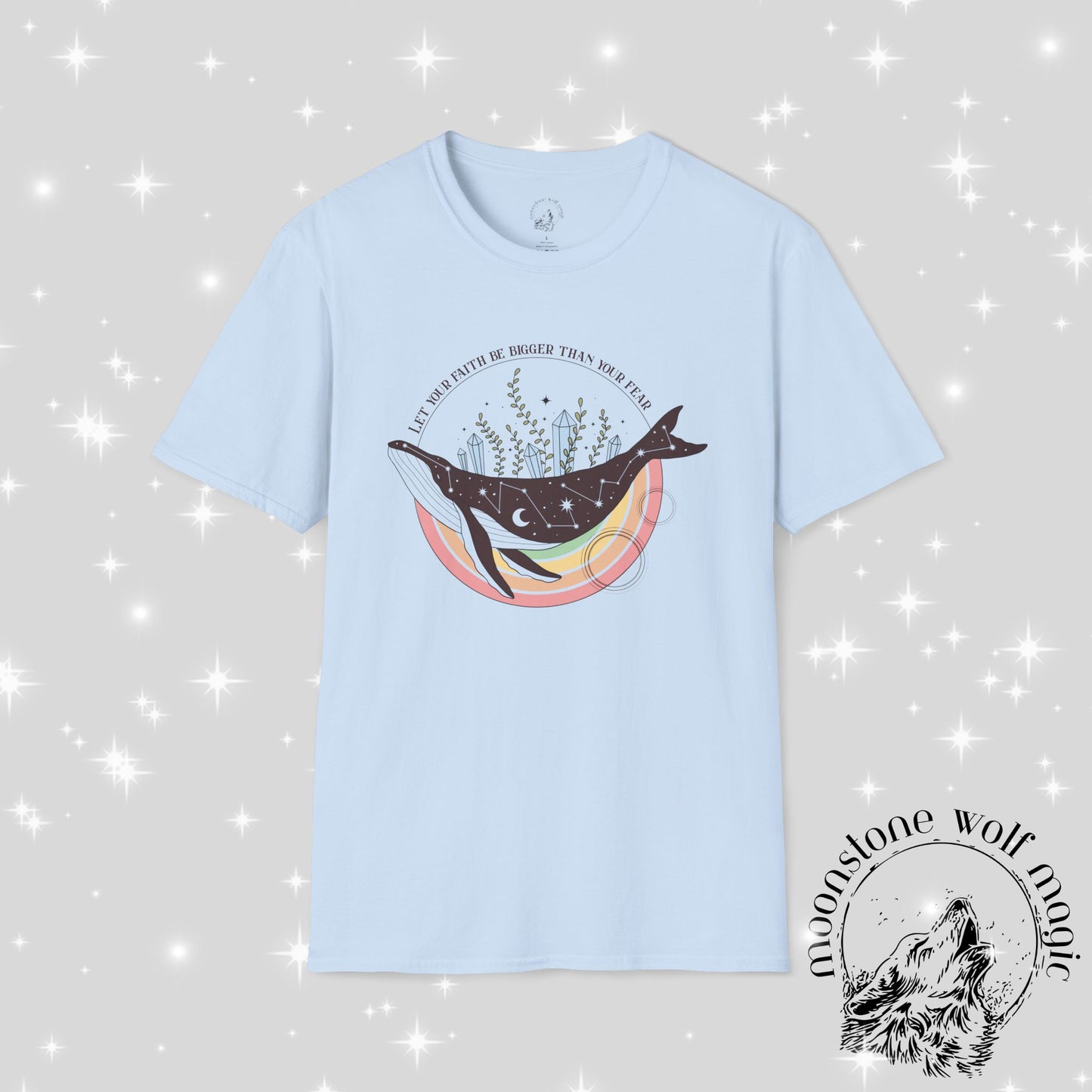 Inspirational Whale Graphic T-Shirt - Unisex Softstyle Tee