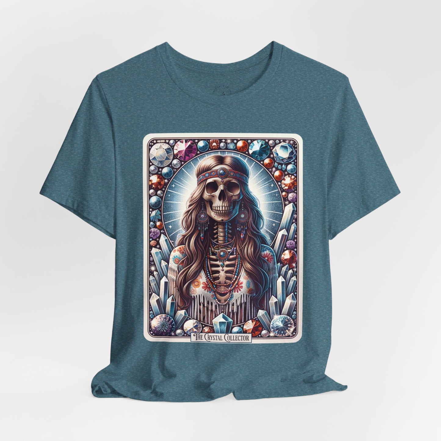 The Crystal Collector Tarot Unisex Jersey Short Sleeve Tee