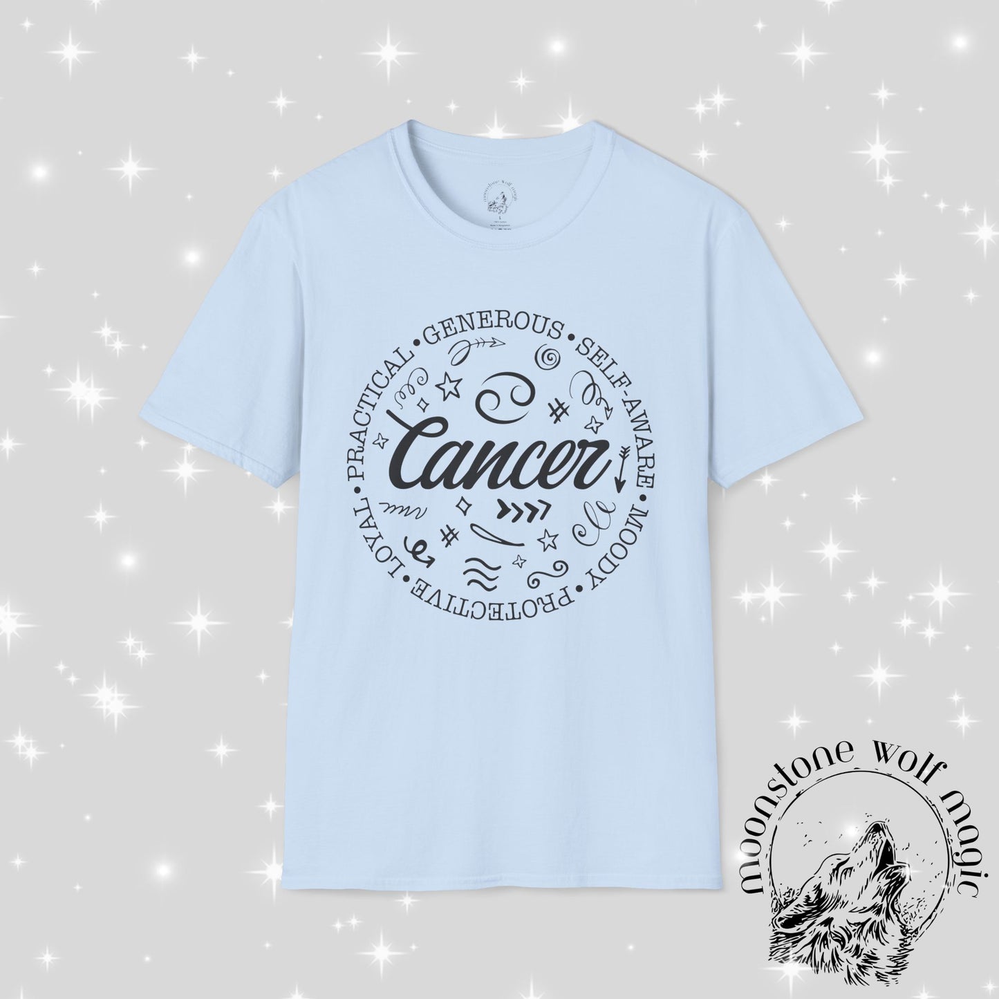 Cancer Astrology Unisex Softstyle T-Shirt - Zodiac Sign Traits and Style