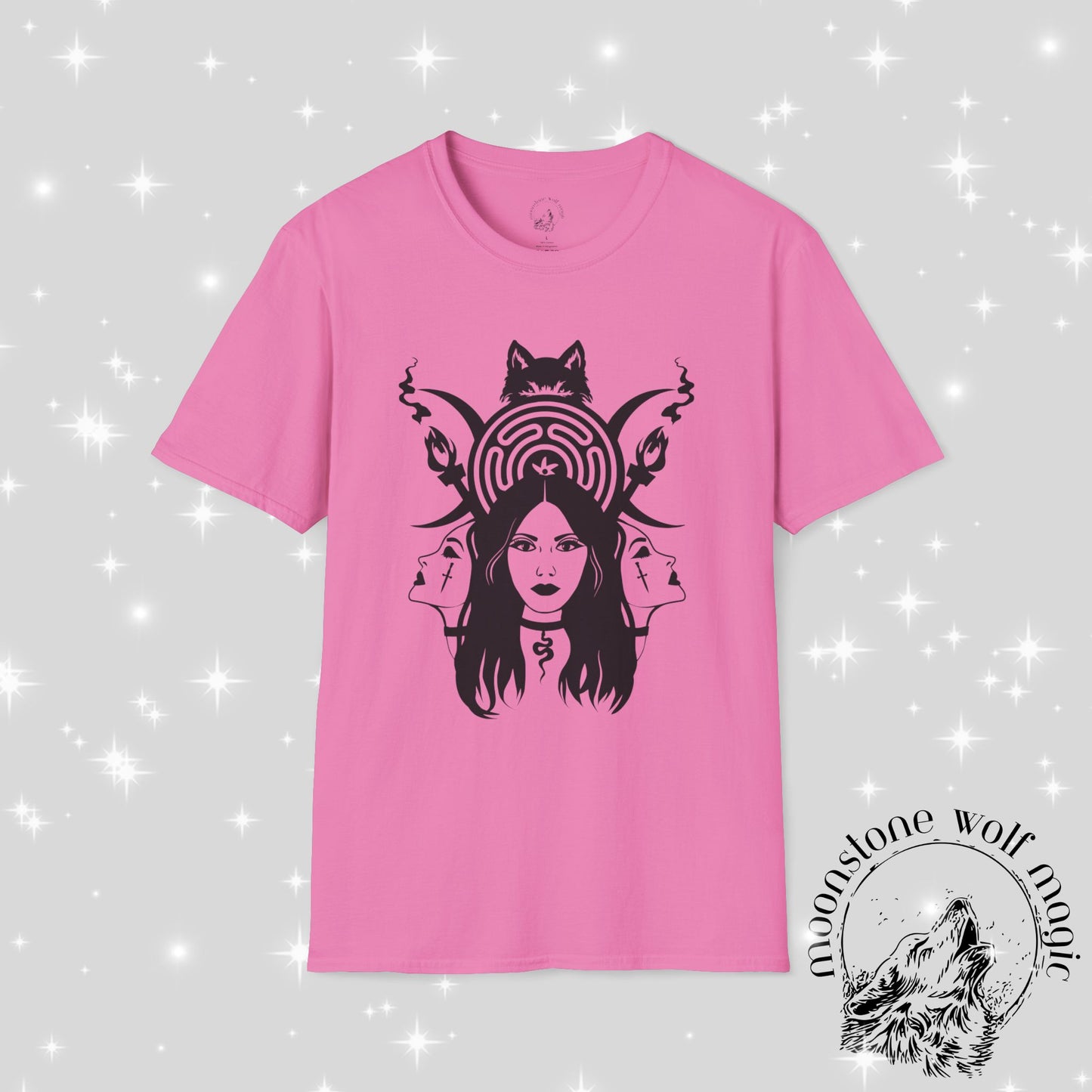 Hecate Unisex Softstyle T-Shirt - Mystical Nature Design