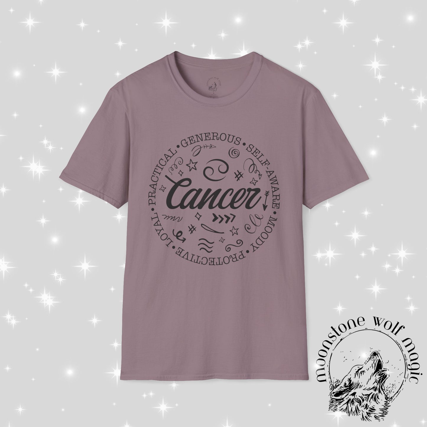 Cancer Astrology Unisex Softstyle T-Shirt - Zodiac Sign Traits and Style