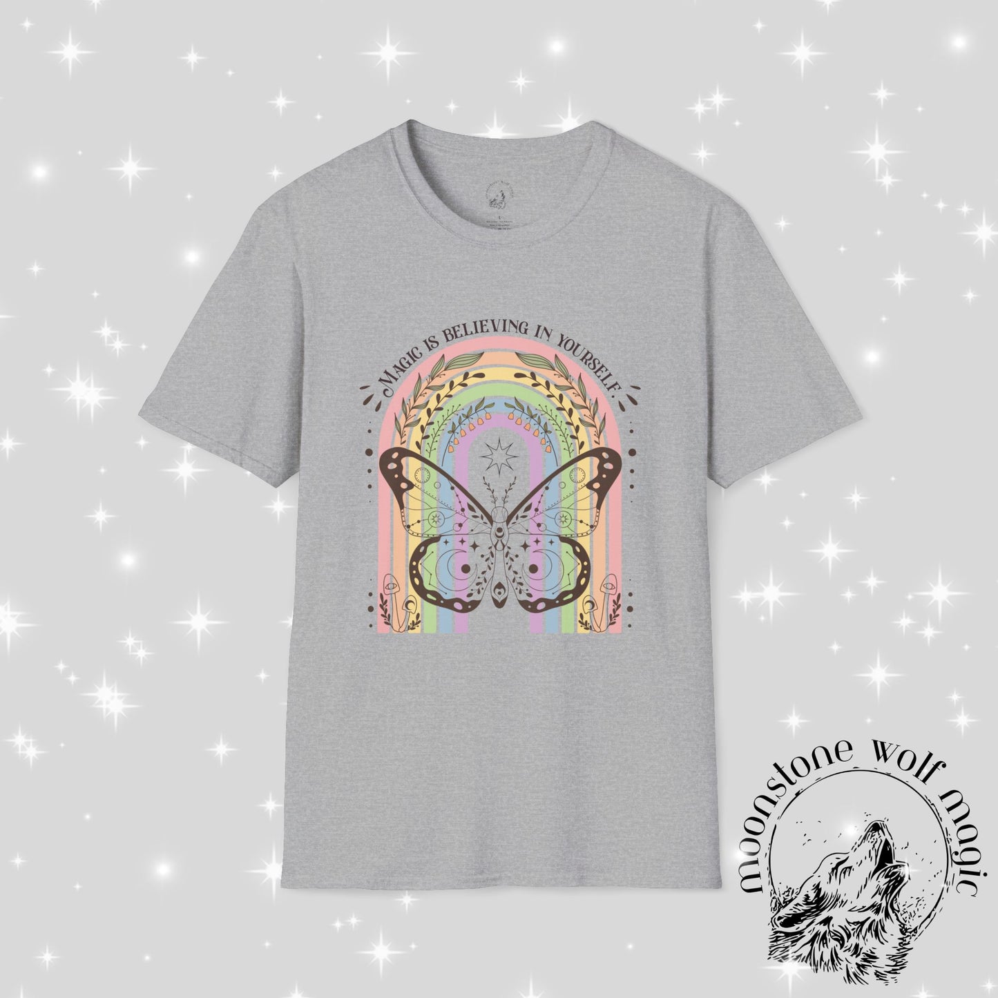Inspirational Butterfly T-Shirt - 'Believe in Yourself' Design