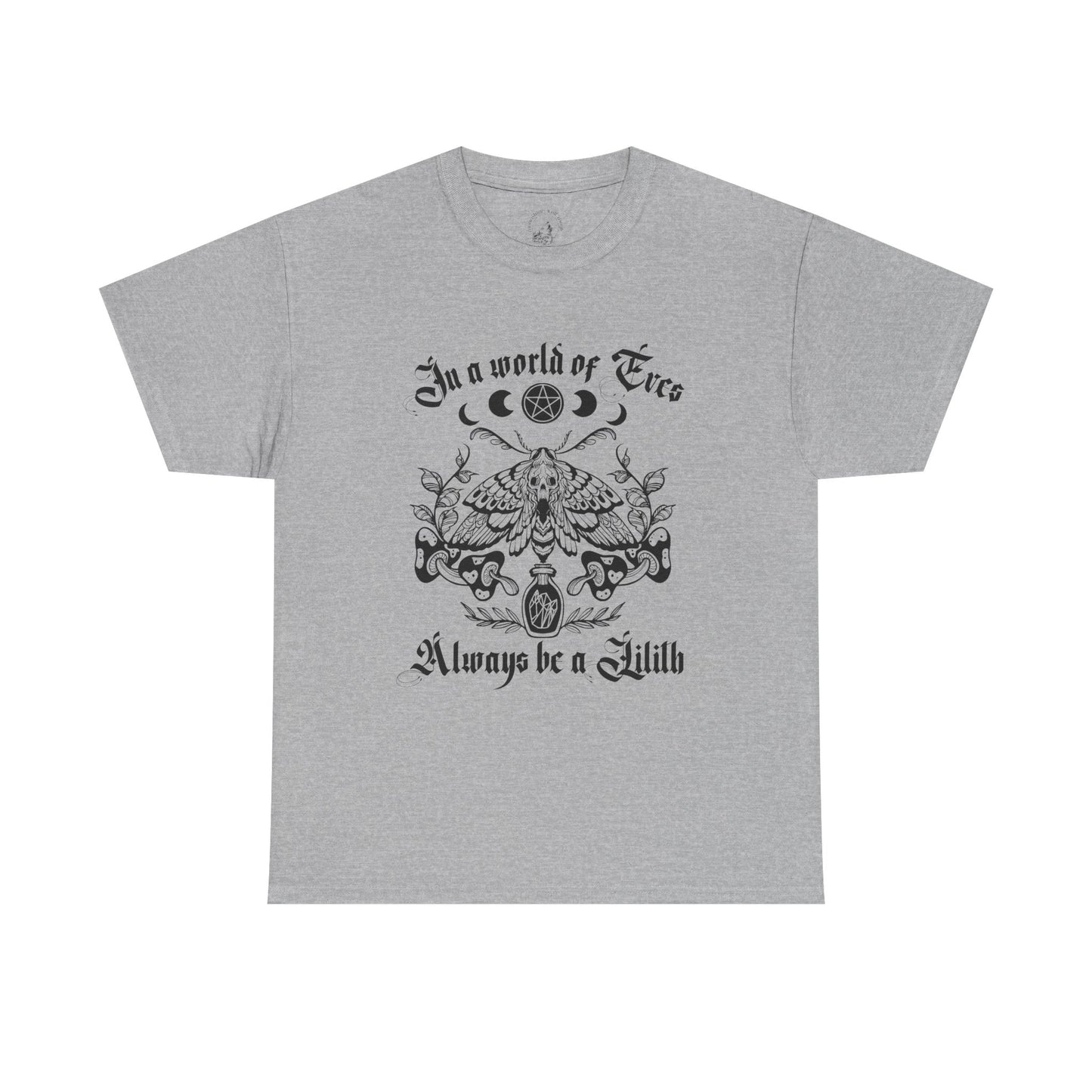 Be a Lilith Vintage-Inspired Unisex Heavy Cotton Tee, Boho Style Tee, Casual Wear, Gift for Him and Her, Ideal for Festivals and Gatherings