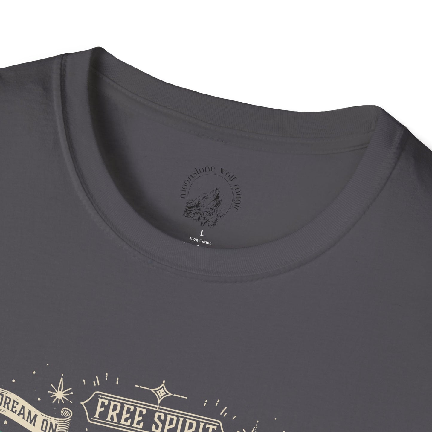 Mystical Butterfly Moon T-Shirt, Magical Tee, Gift for Nature Lovers, Astrology Shirt, Unisex Softstyle Top