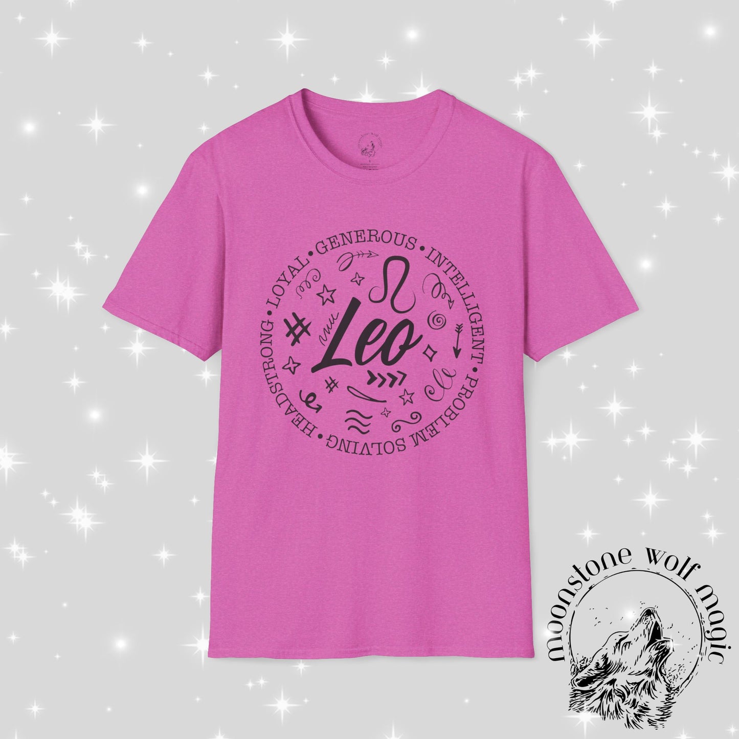 Leo Zodiac Unisex T-Shirt - Softstyle Astrology Tee