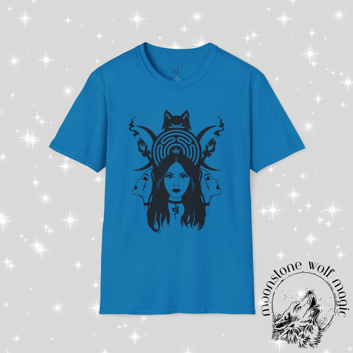Hecate Unisex Softstyle T-Shirt - Mystical Nature Design