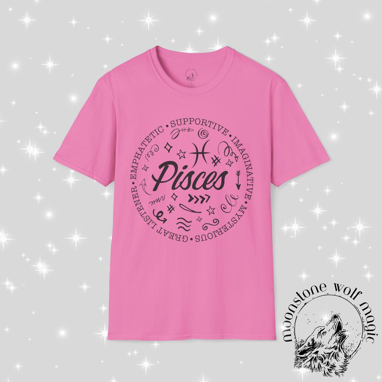 Pisces Zodiac Softstyle T-Shirt - Empathetic & Imaginative Tee