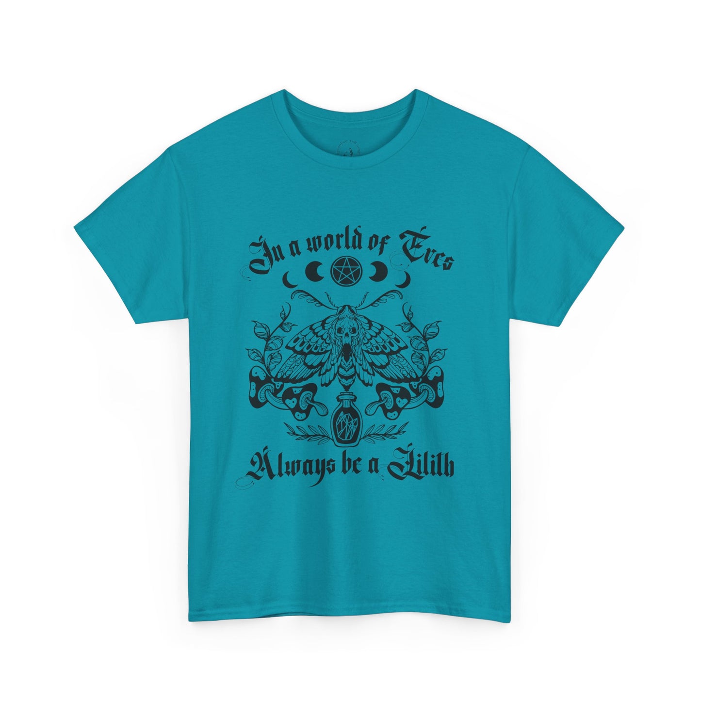 Be a Lilith Vintage-Inspired Unisex Heavy Cotton Tee, Boho Style Tee, Casual Wear, Gift for Him and Her, Ideal for Festivals and Gatherings