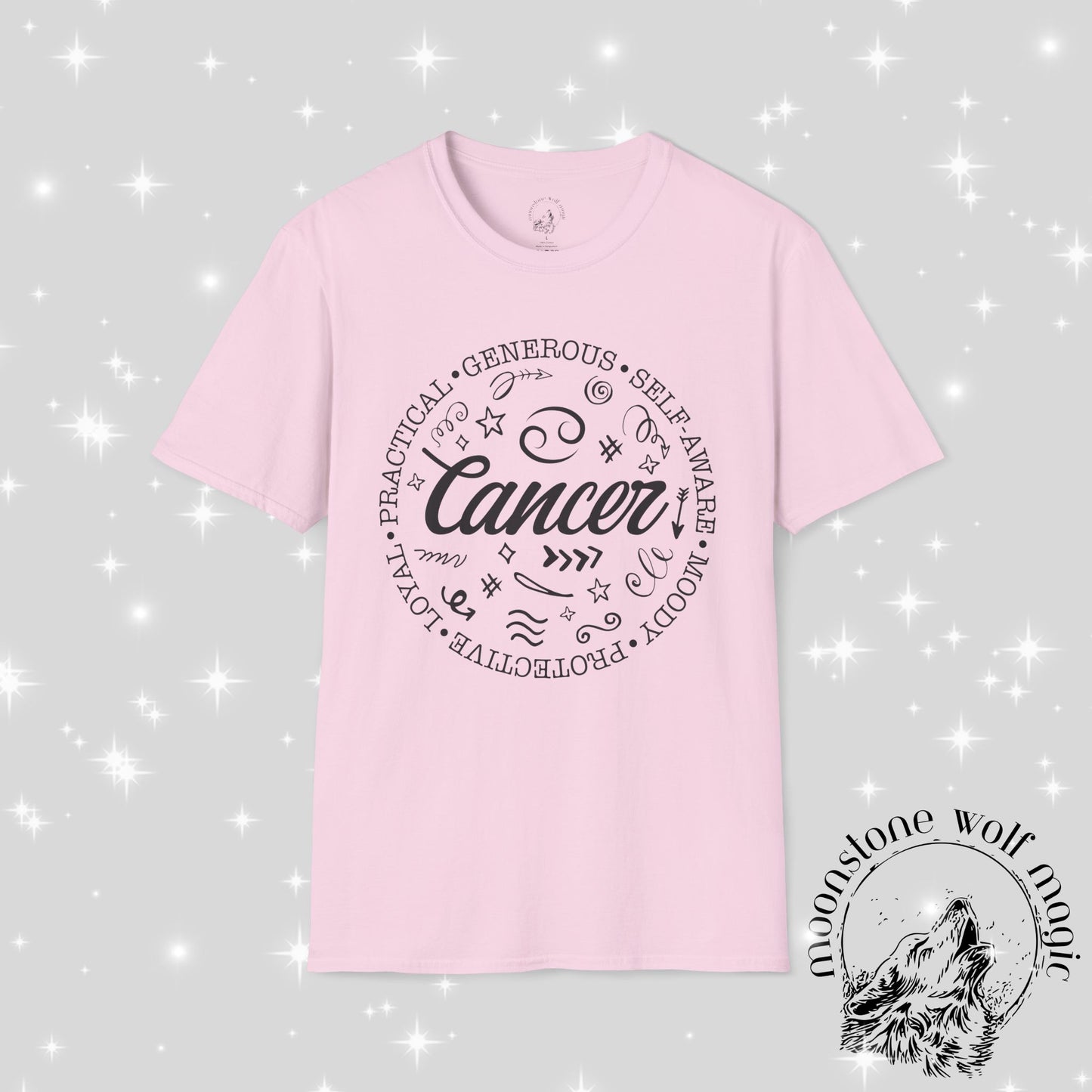 Cancer Astrology Unisex Softstyle T-Shirt - Zodiac Sign Traits and Style