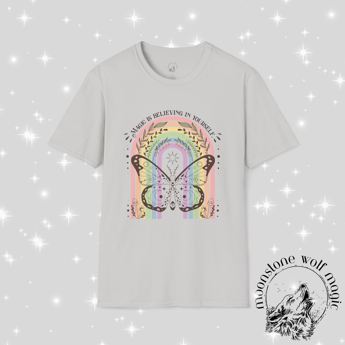 Inspirational Butterfly T-Shirt - 'Believe in Yourself' Design