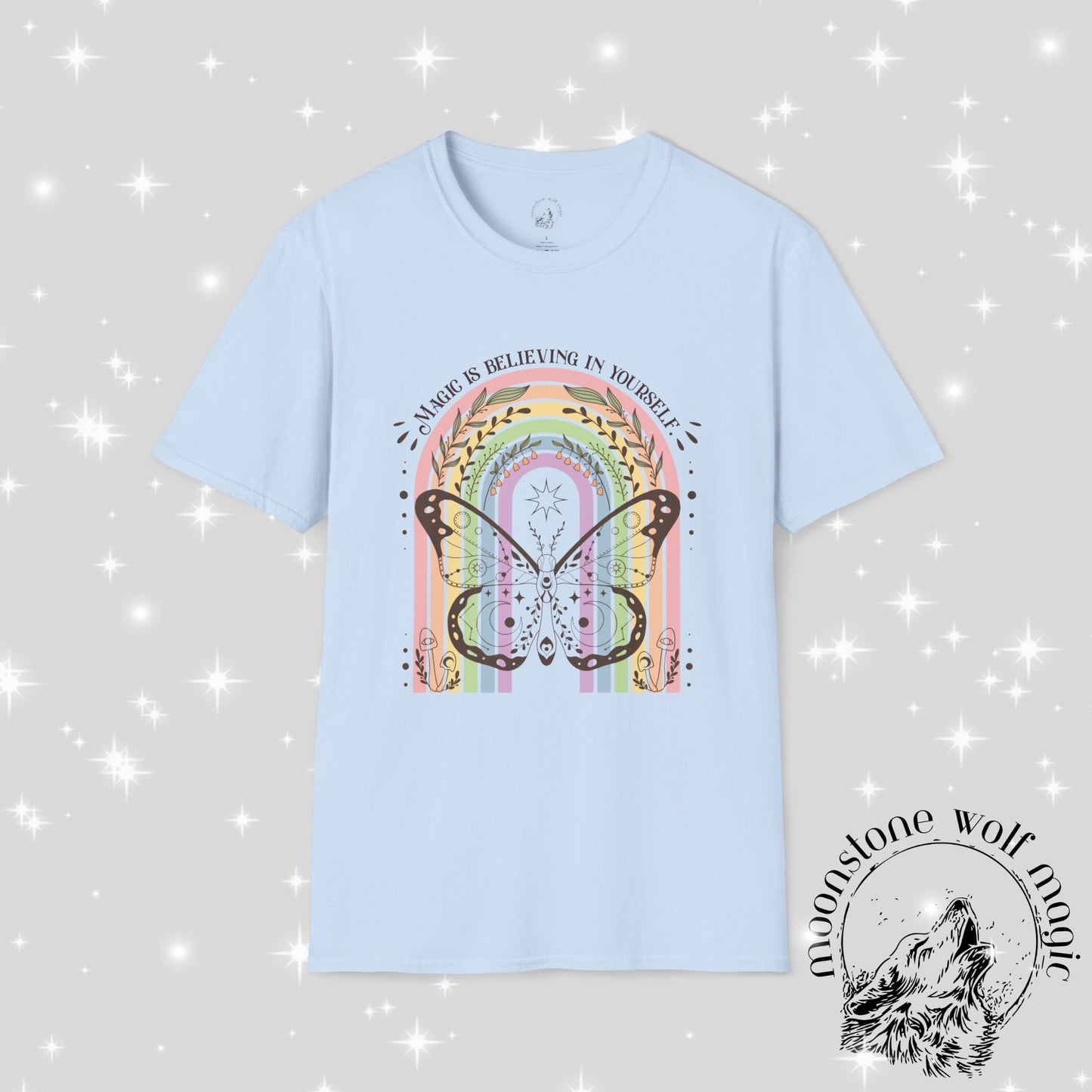 Inspirational Butterfly T-Shirt - 'Believe in Yourself' Design