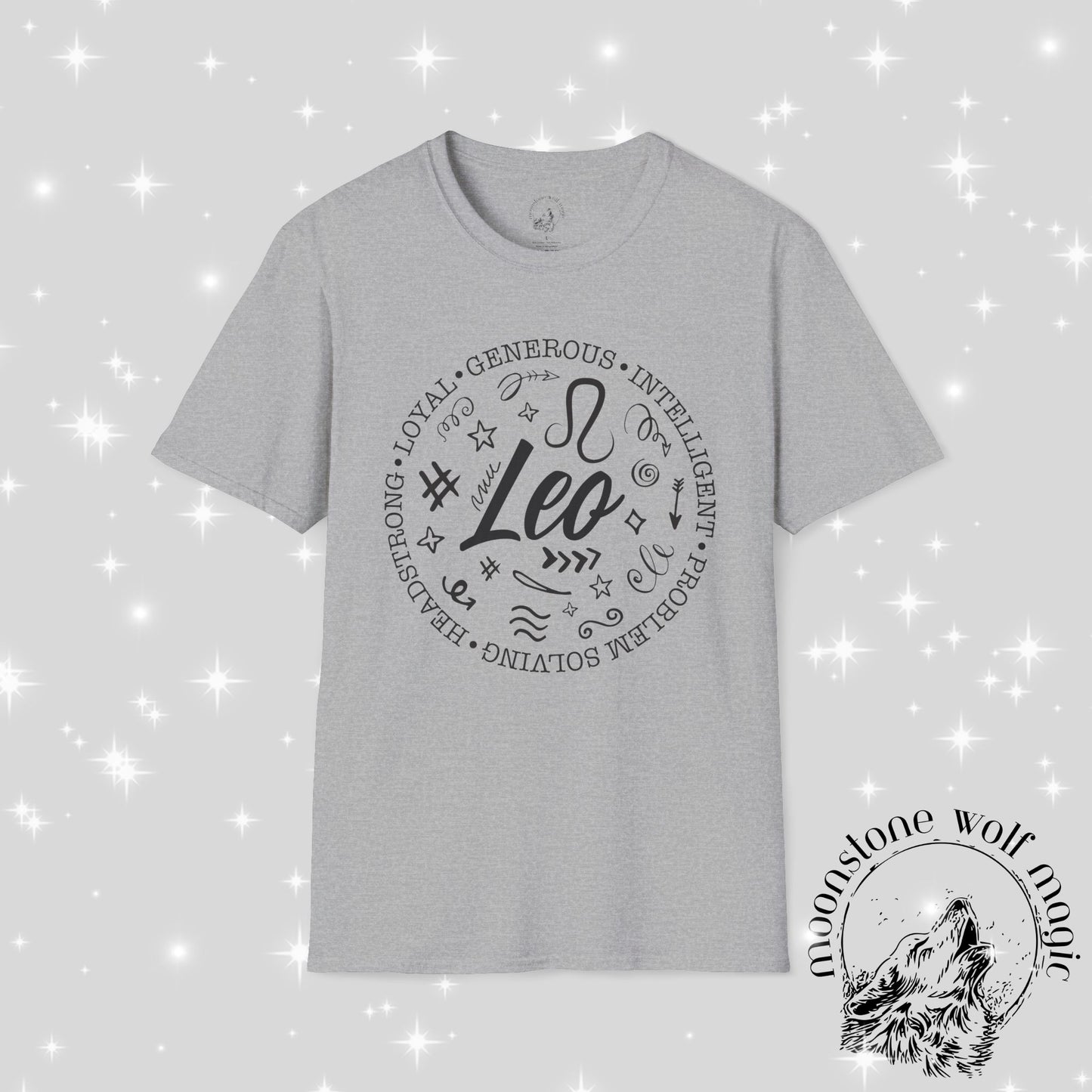 Leo Zodiac Unisex T-Shirt - Softstyle Astrology Tee