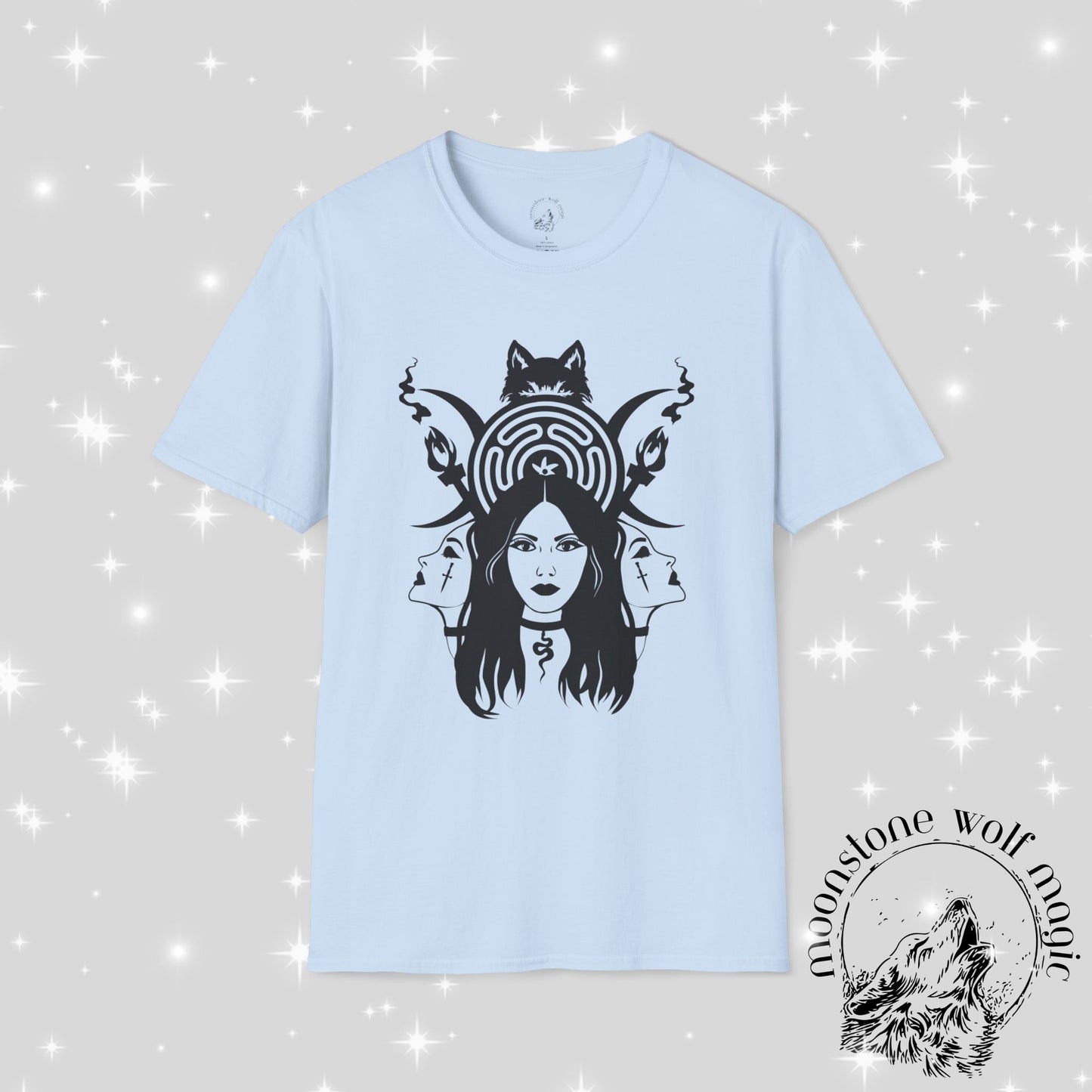 Hecate Unisex Softstyle T-Shirt - Mystical Nature Design