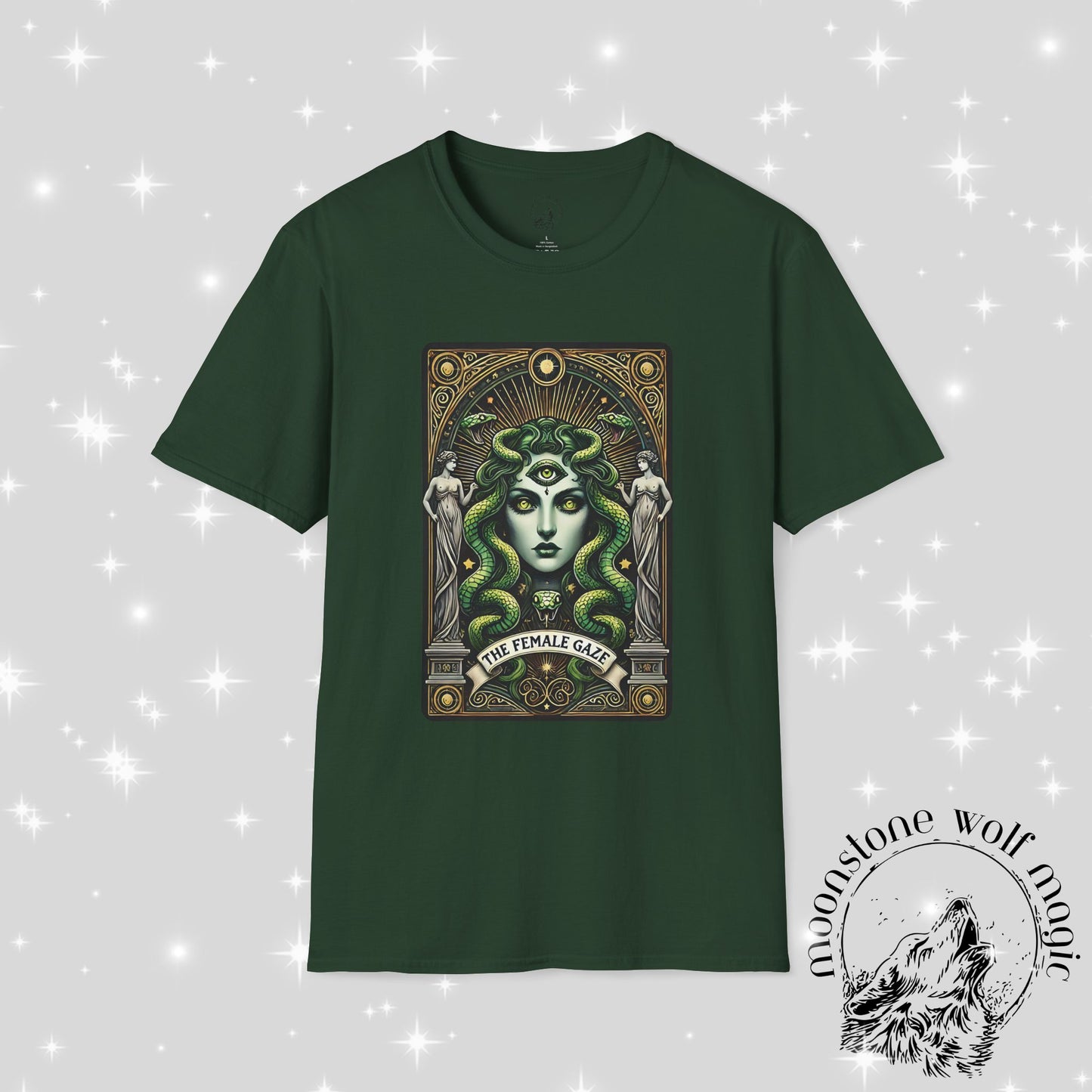 Medusa Inspired Unisex Softstyle T-Shirt - The Female Gaze Graphic Tee