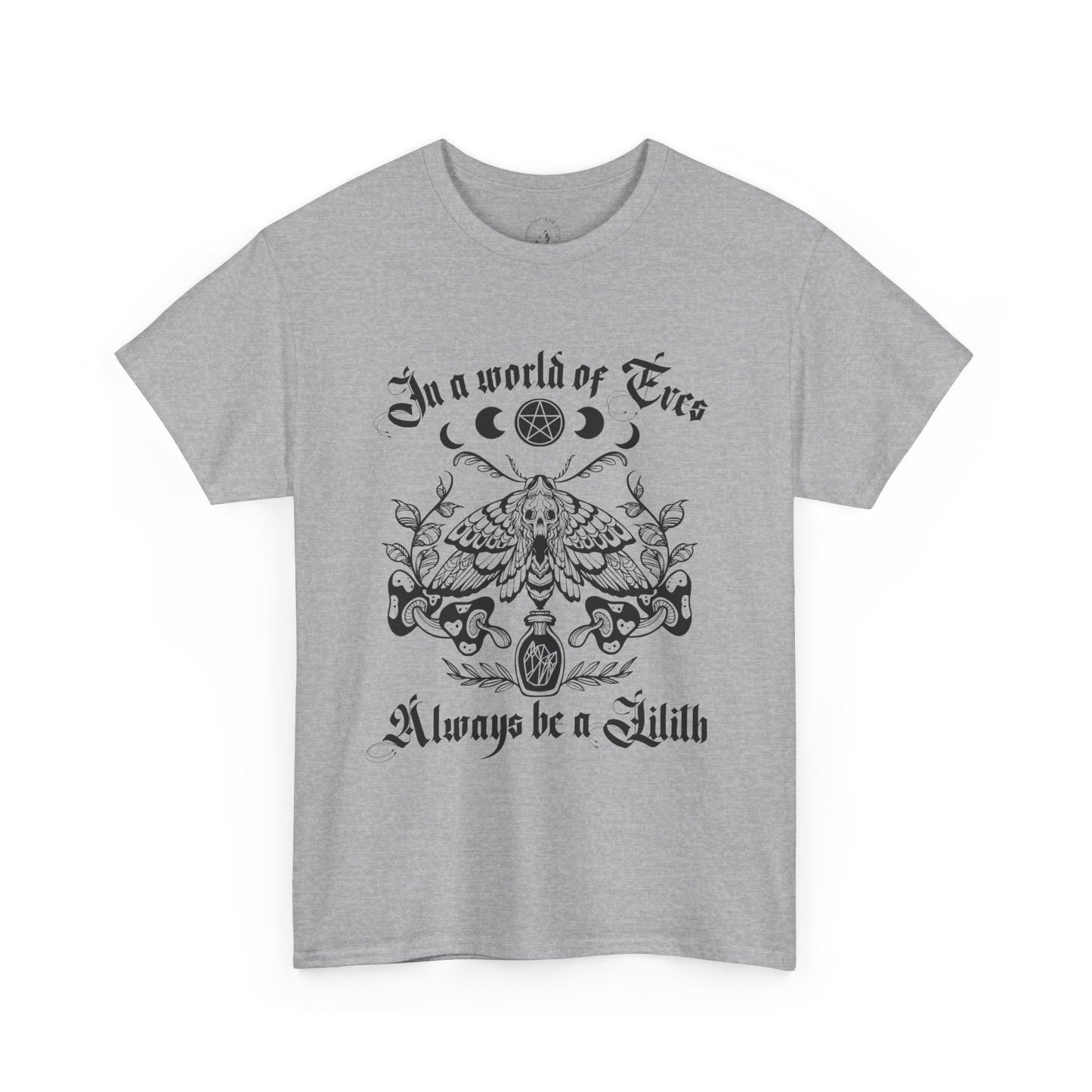 Be a Lilith Vintage-Inspired Unisex Heavy Cotton Tee, Boho Style Tee, Casual Wear, Gift for Him and Her, Ideal for Festivals and Gatherings