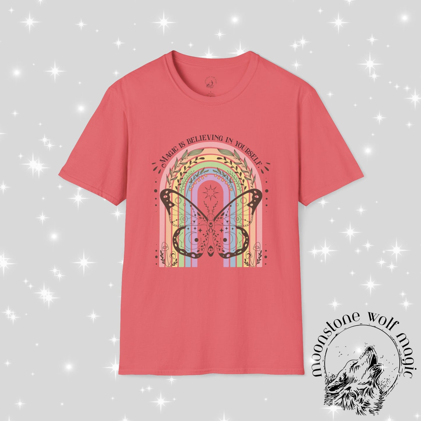 Inspirational Butterfly T-Shirt - 'Believe in Yourself' Design