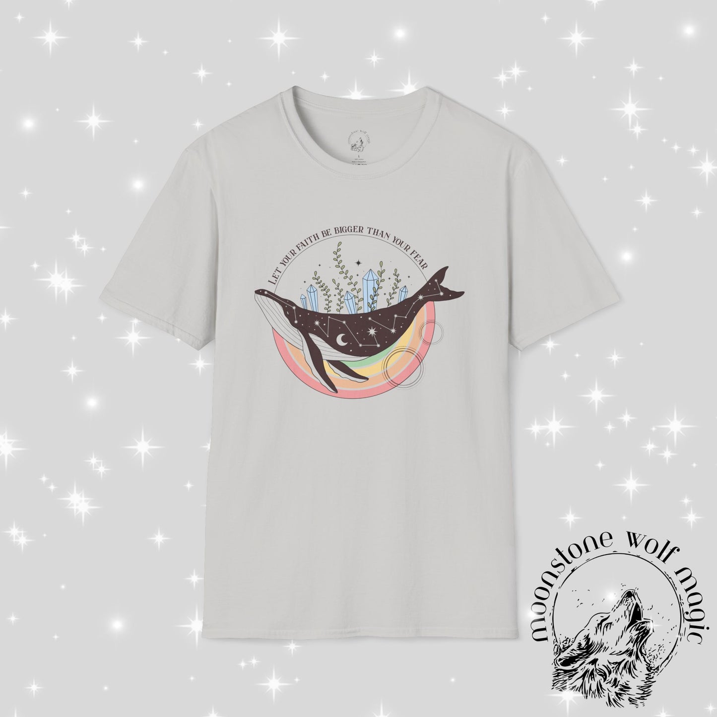 Inspirational Whale Graphic T-Shirt - Unisex Softstyle Tee