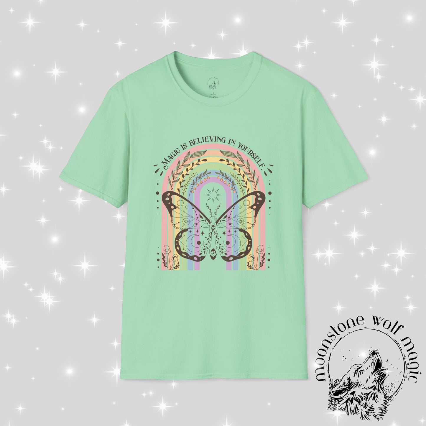 Inspirational Butterfly T-Shirt - 'Believe in Yourself' Design