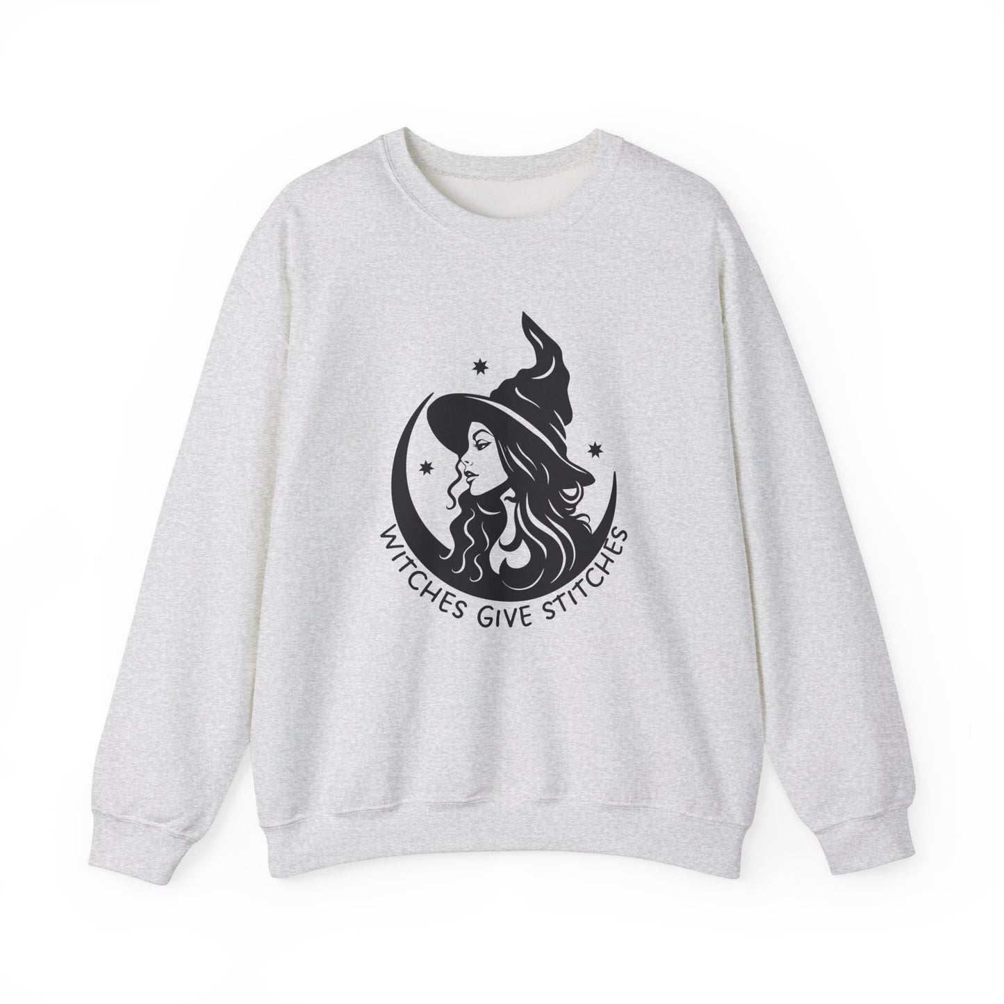 Witches Give Stitches Crewneck Sweatshirt