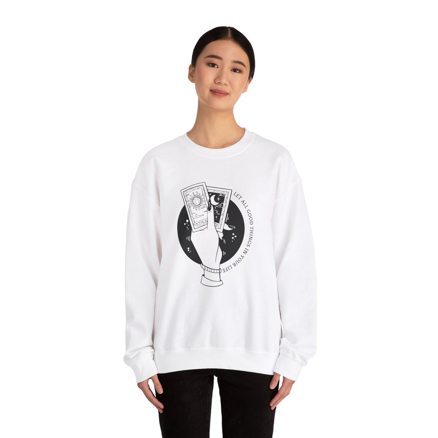 Let all Good Things in Crewneck Sweatshirt