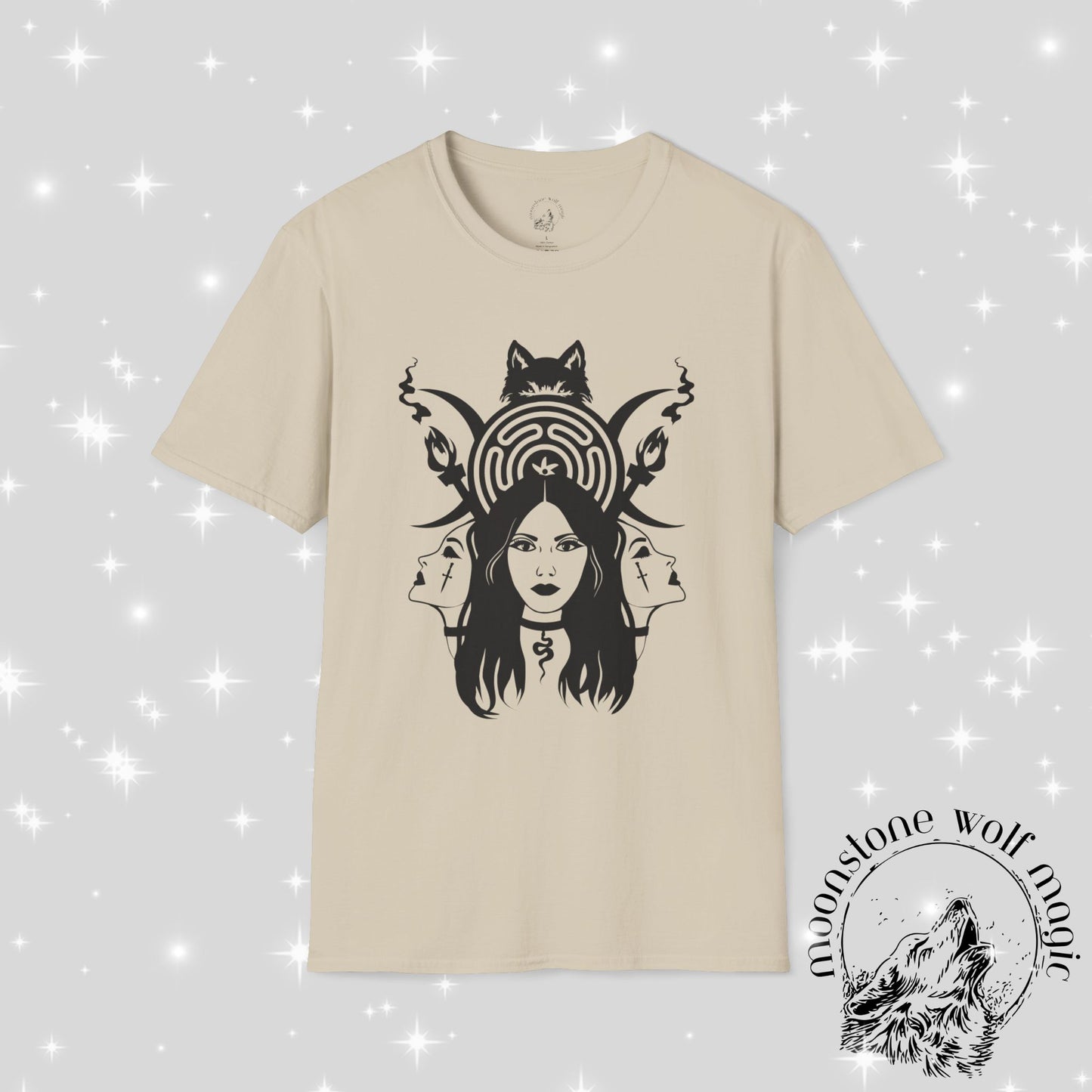 Hecate Unisex Softstyle T-Shirt - Mystical Nature Design