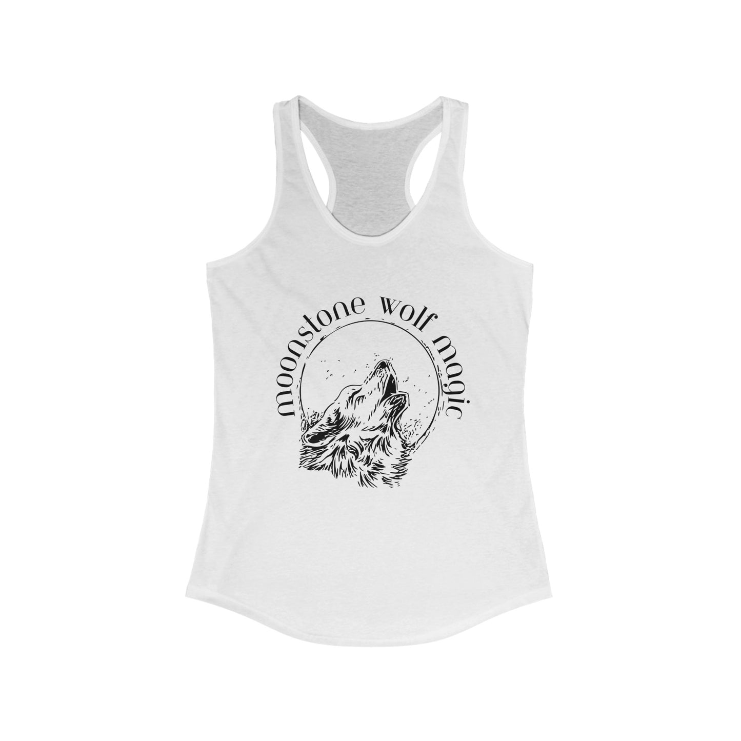 Moonstone Wolf Magic Racerback Tank