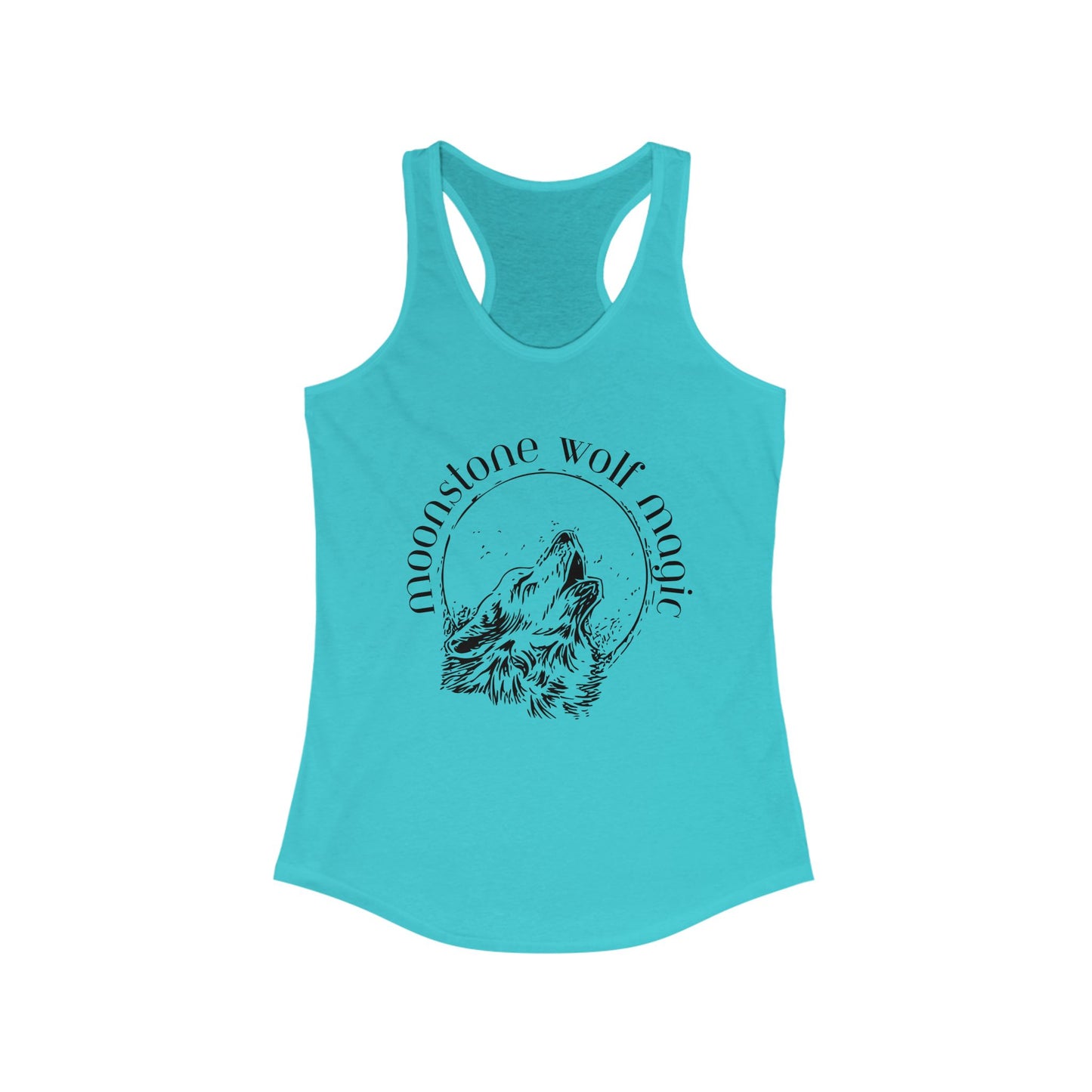 Moonstone Wolf Magic Racerback Tank