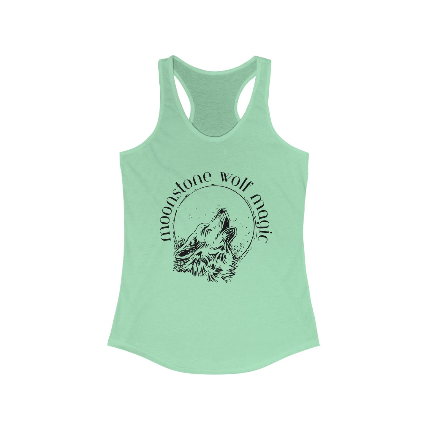 Moonstone Wolf Magic Racerback Tank