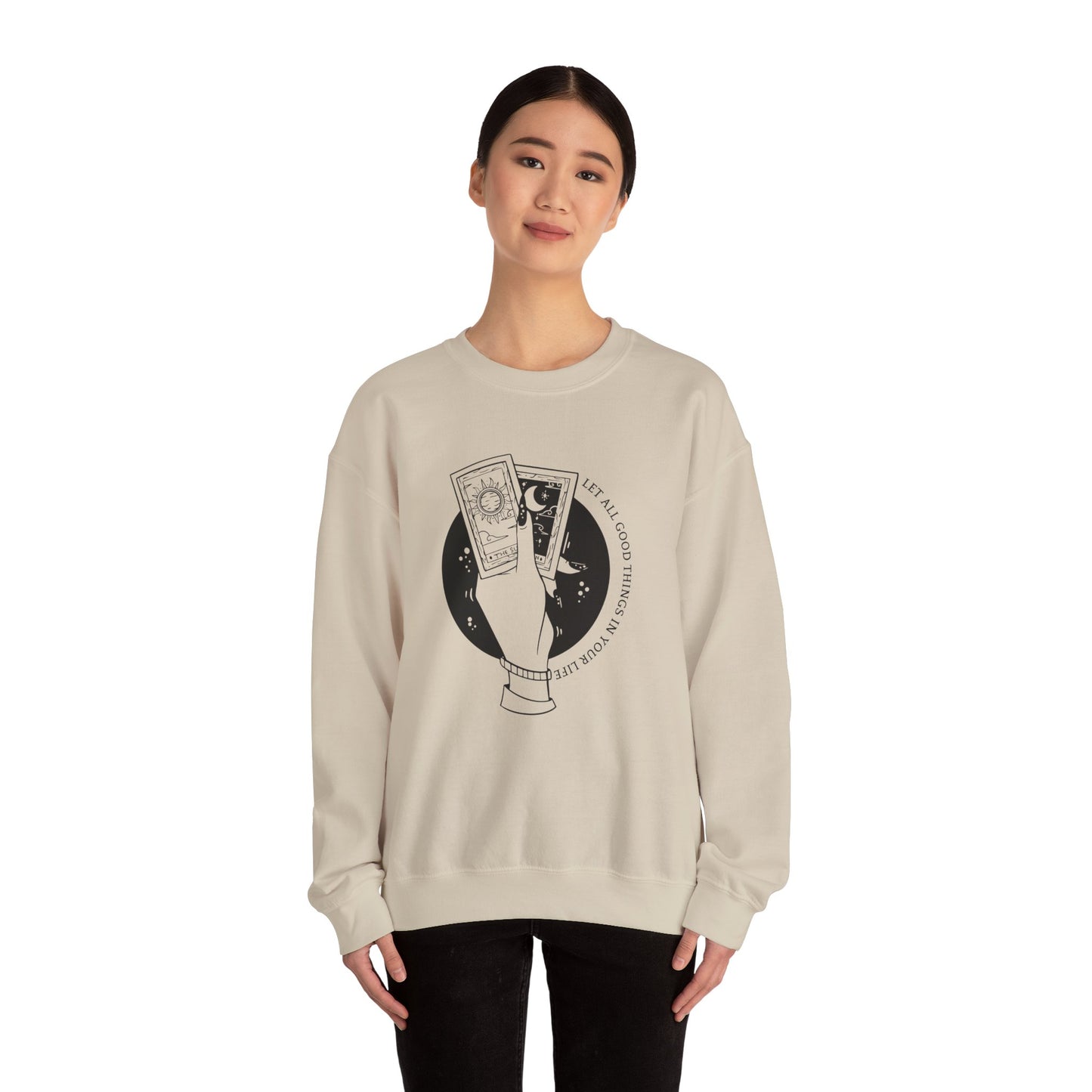 Let all Good Things in Crewneck Sweatshirt