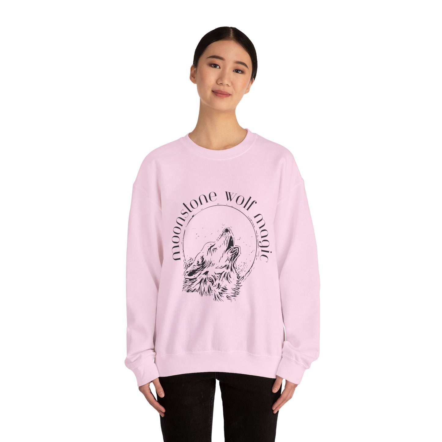 Moonstone Wolf Magic Crewneck Sweatshirt