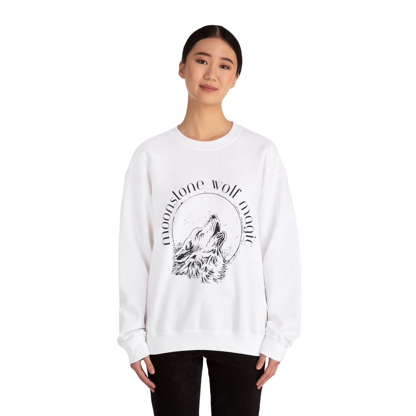 Moonstone Wolf Magic Crewneck Sweatshirt