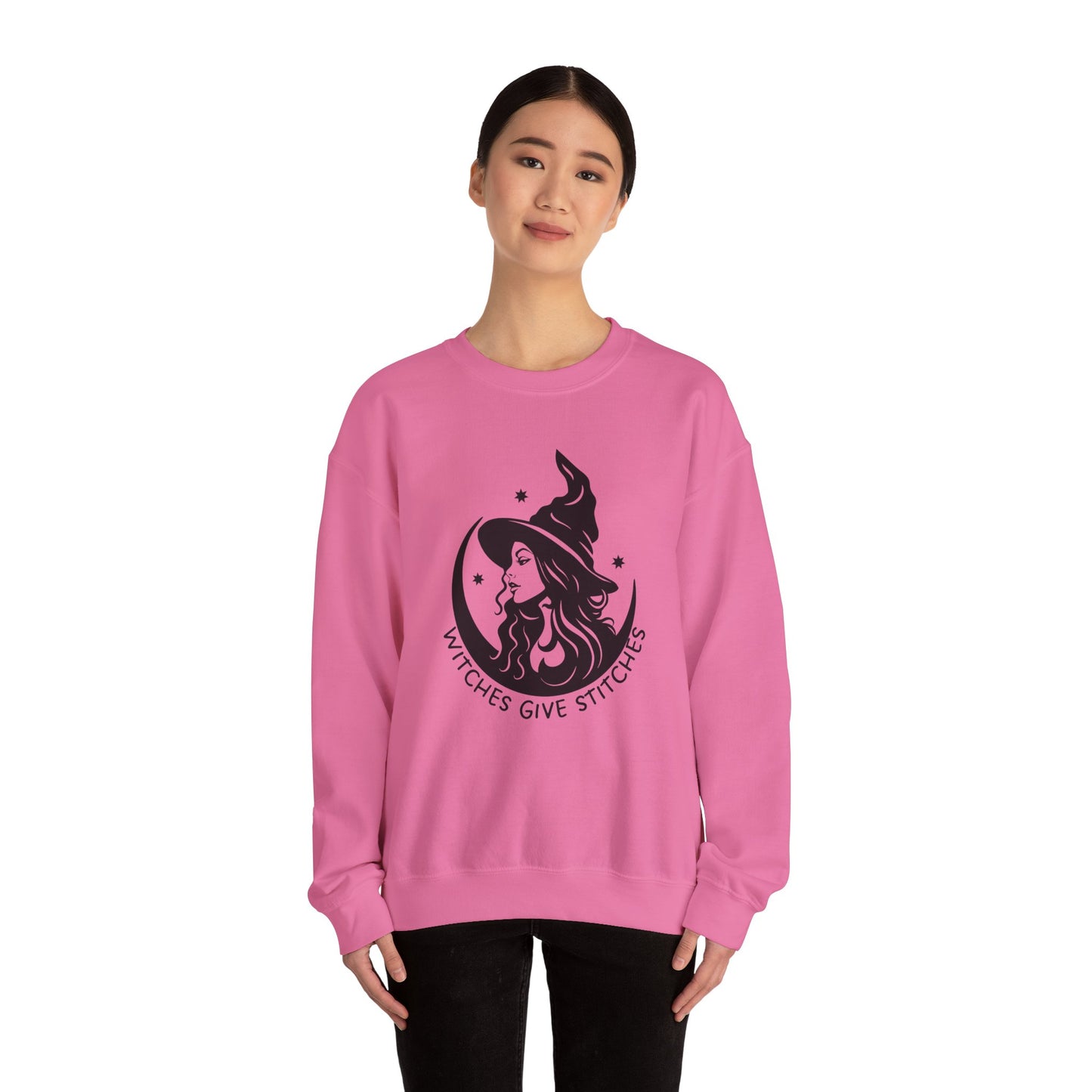 Witches Give Stitches Crewneck Sweatshirt