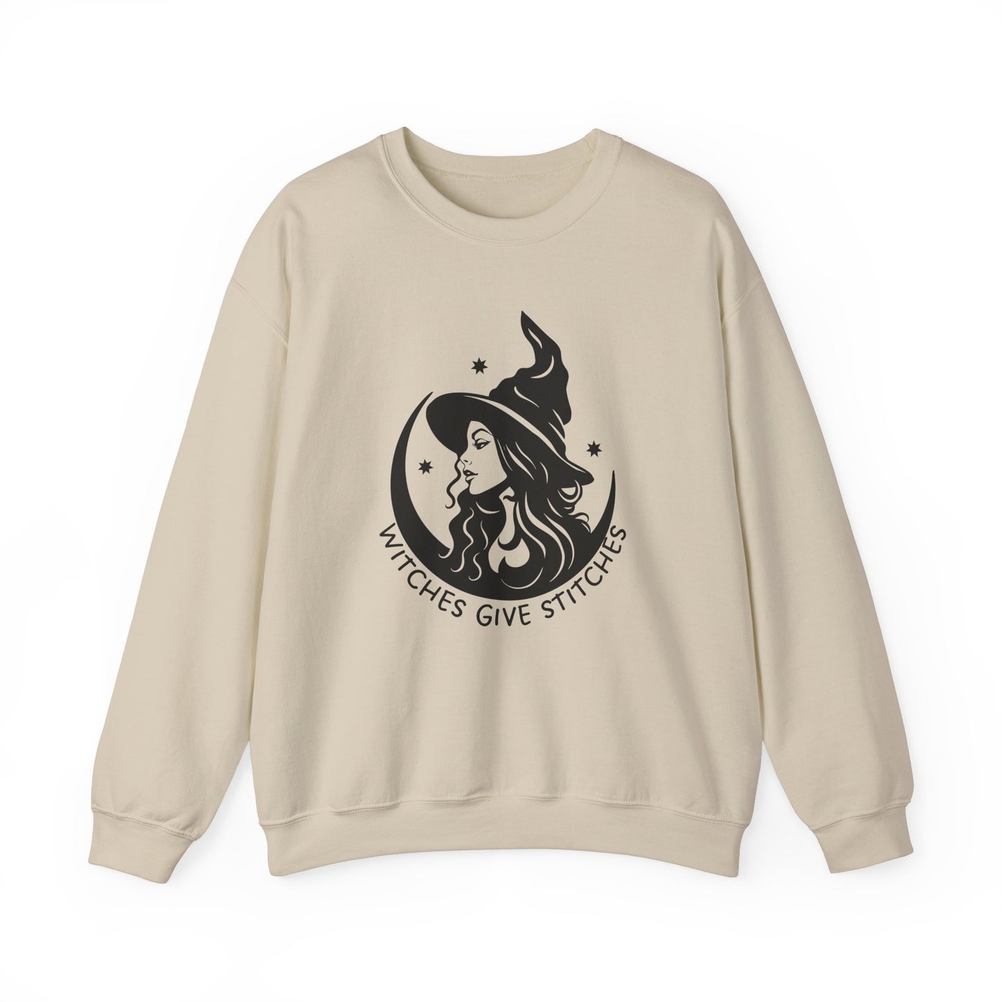 Witches Give Stitches Crewneck Sweatshirt