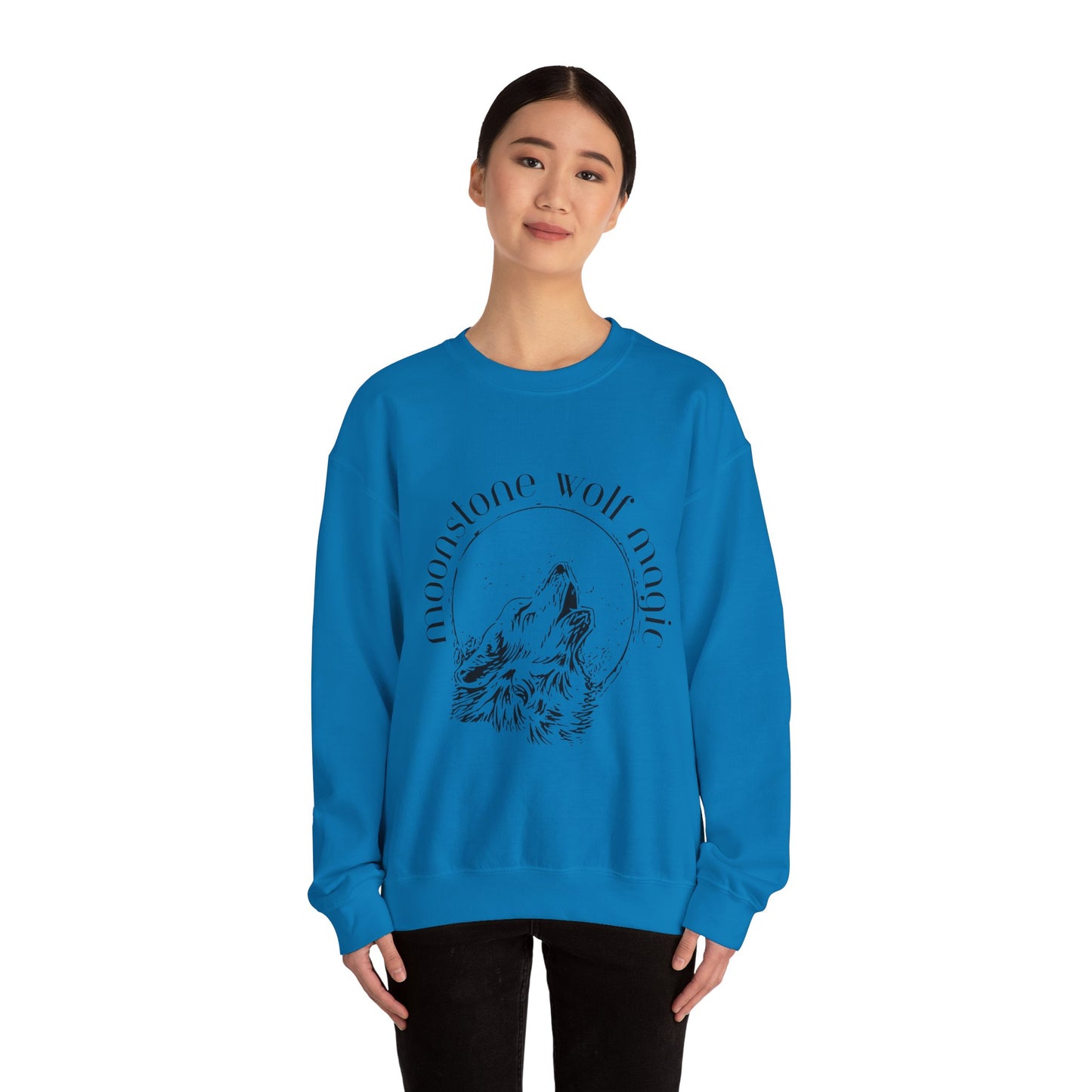 Moonstone Wolf Magic Crewneck Sweatshirt