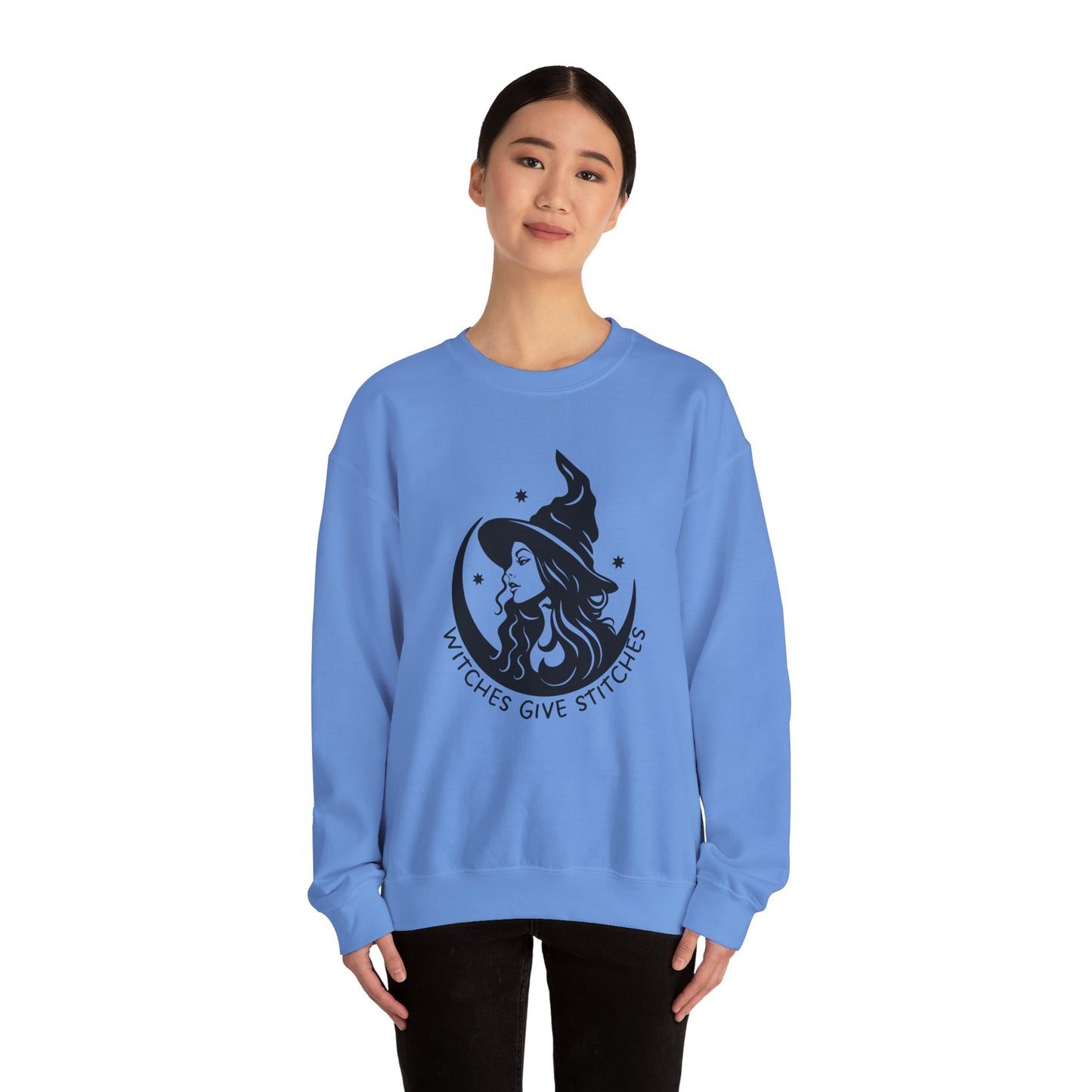 Witches Give Stitches Crewneck Sweatshirt