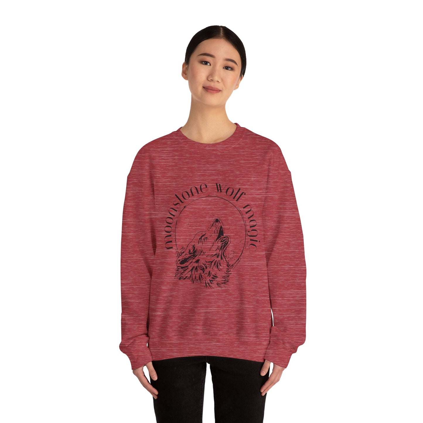 Moonstone Wolf Magic Crewneck Sweatshirt