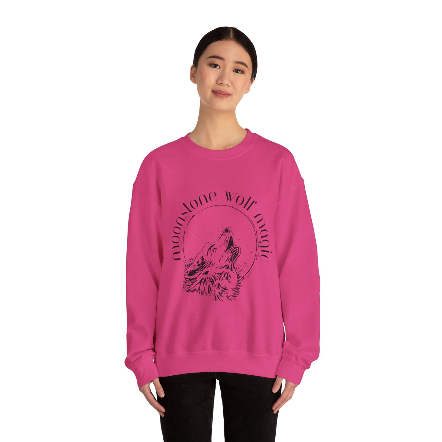 Moonstone Wolf Magic Crewneck Sweatshirt