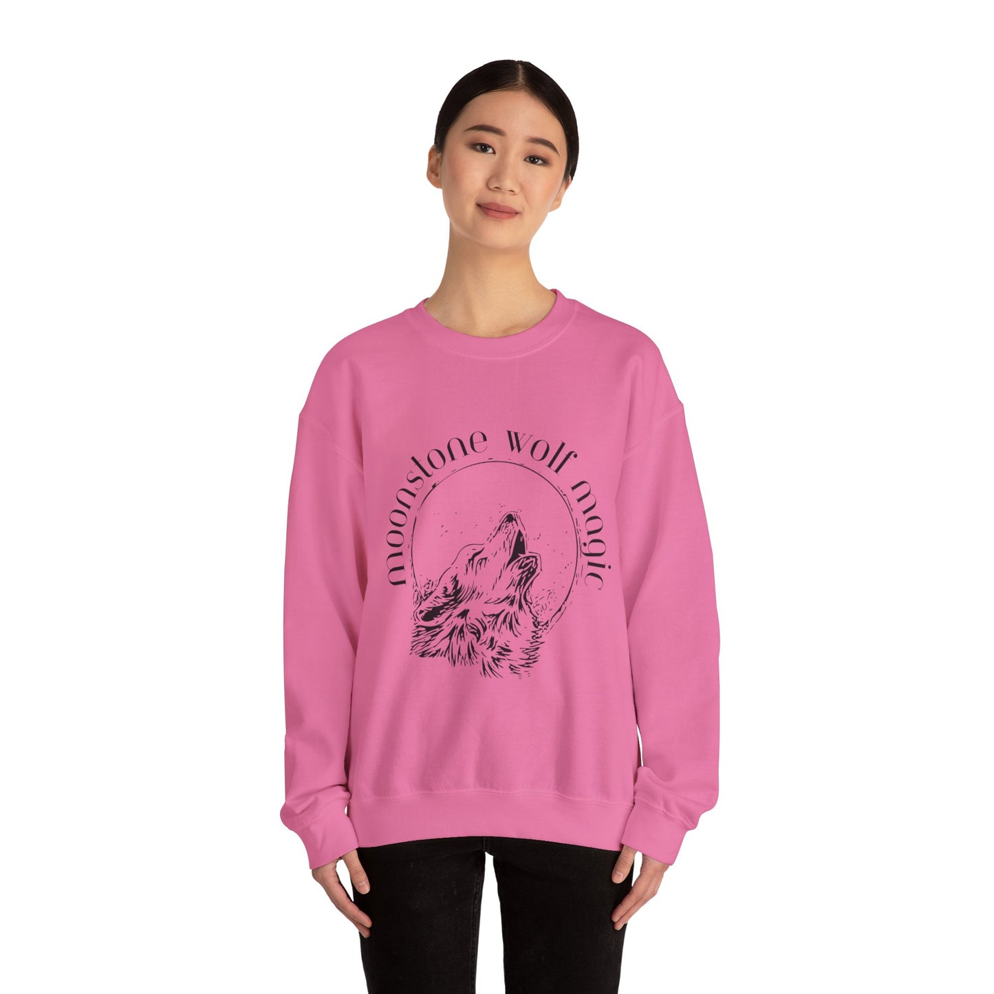 Moonstone Wolf Magic Crewneck Sweatshirt