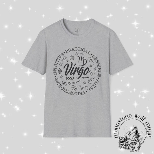 Virgo Traits Unisex Softstyle T-Shirt - Intuitive, Practical, Sensible Design