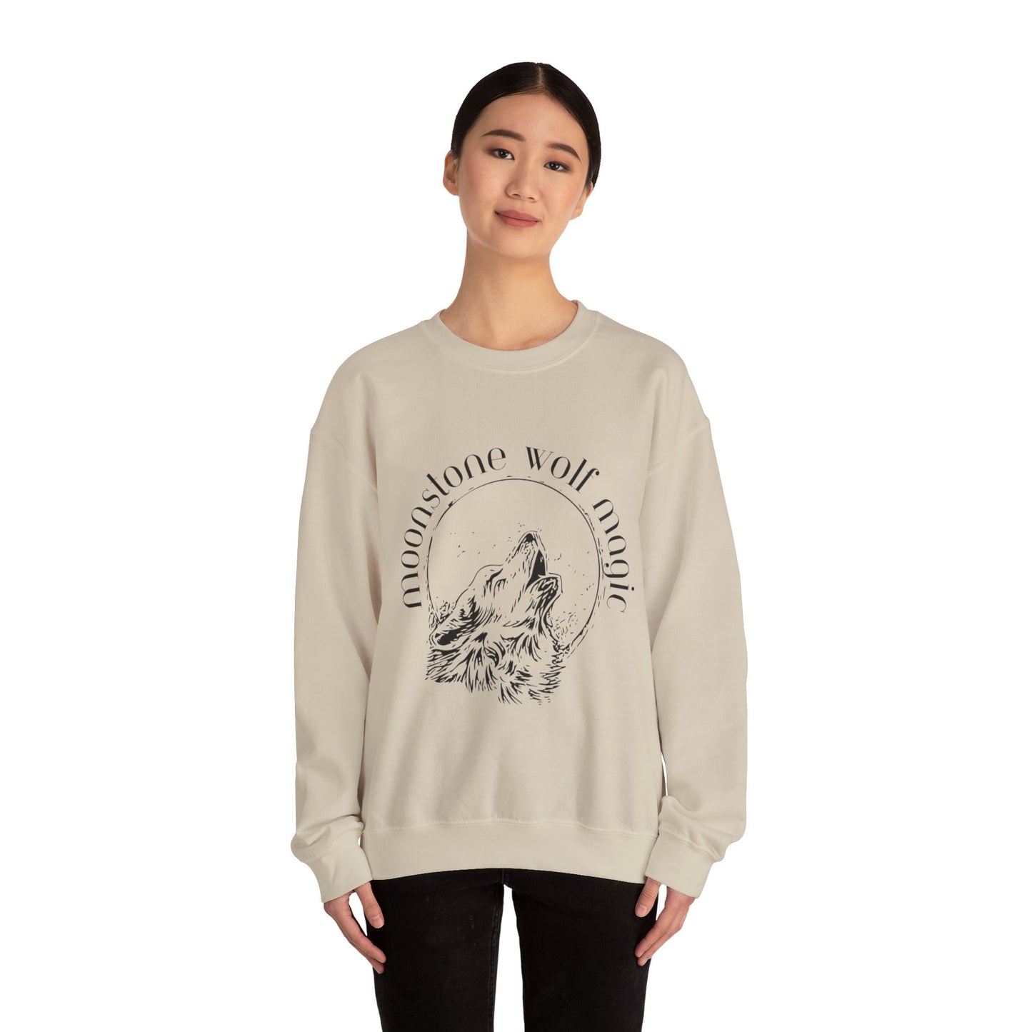 Moonstone Wolf Magic Crewneck Sweatshirt