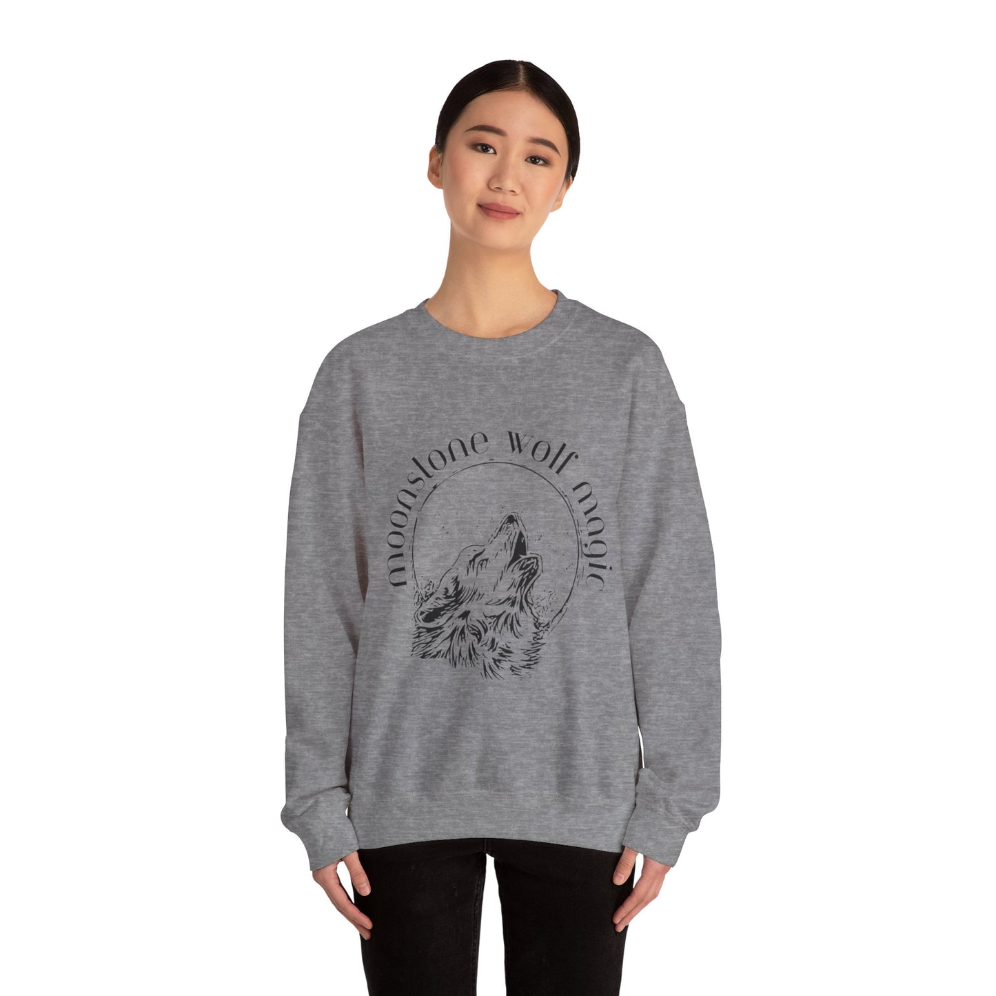 Moonstone Wolf Magic Crewneck Sweatshirt