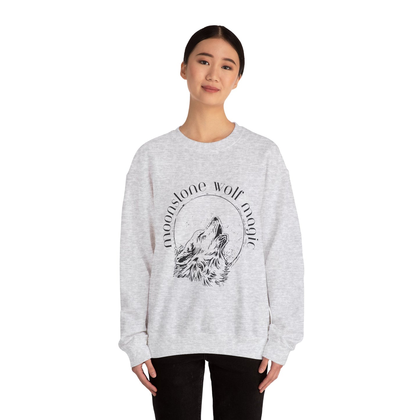 Moonstone Wolf Magic Crewneck Sweatshirt